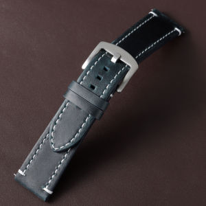 Quick Release Vintage Oil Wax Genuine Leather Watch Band 20mm 22mm Stitching Strap for Omega Brown Wrist Bracelet for Seiko Belt