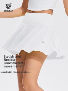 COSLEAF | Anti-Peek Lining Flattering Elastic A-line Skirt