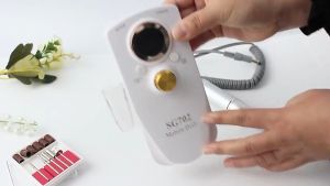 [LIULIU MEI][เร็วสูงมาก35000RPM] เครื่องเจียรเล็บ เครื่องเจียรเล็บไฟฟ้า เครื่องขัดเล็บด้วยไฟฟ้าแบบใหม่ เครื่องถอดเล็บ จอ LCD ประเภทที่เก็บไฟฟ้า ความเร็วปรับได้