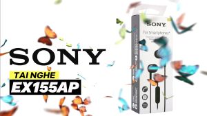 Tai Nghe Nhét Tai Có MicRO Sony EX155AP - Hàng Chính Hãng Sony Việt Nam. Bảo Hành 12 Tháng Tại Tất Cả TTBH Sony Toàn Quốc