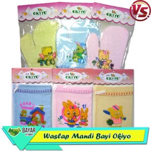 Waslap Bayi Jari Okiyo / Waslap Mandi Baby Model Jari Merk Okiyo-Vegasus Store (COD)
