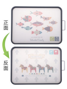 South Korea Cutting Board Kitchen Thickened Double-Sided Dual-Use Cutting Board For Home Antibacterial and Mildewproof Cutting Board Plastic PE Raw and Cooked Cutting Board