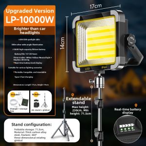 BOLUNKE | Solar Charging LED Outdoor Strong Light Emergency Camping Light