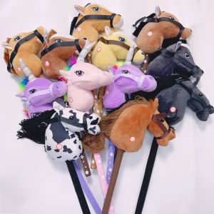 Outdoor Horse Riding Toy Stick Childrens Play Equipment Kindergarten Stage Performance Props Wooden Horse Toys for Kids