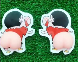 (แพ็คคู่) สติ๊กเกอร์ติดรถยนต์ สติ๊กเกอร์กันกระแทก 3D