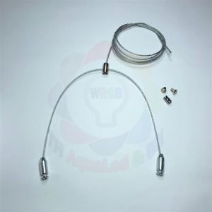 Bộ dây cáp treo 2 đầu Bộ cáp nâng tăng giảm kích thước chất liệu dây inox 304 bọc nhựa bảo vệ ốc treo mạ niken cứng cáp