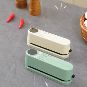 Vacuum Sealer Plastik Emboss Food Bag Storage Packing USB Rechargeable 1200mAh Power 60kPa Makanan Daging Beku Frozen