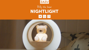 Zazu Billy the Bear Nightlight with Cry Sensor