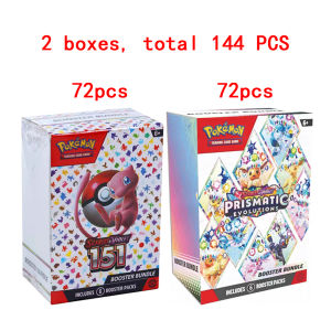 Takara Tomy | Pokémon cards v10 Booster bundle Destined Rivals Prismatic Evolutions Scarlet Violet 151 English ME01 Booster Cards Toy Gifts