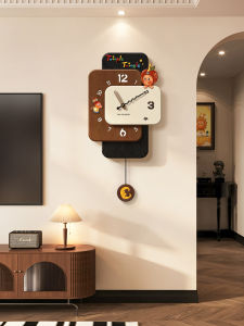 HAOJIUBUJIAN | Quiet Cartoon Midcentury Style Wall Clock