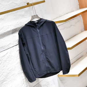 Fein Lightweight Tech Fabric Outdoor Softshell Jacket Hooded Mens Autumn Windproof Waterproof Fashion Urban Style Coat