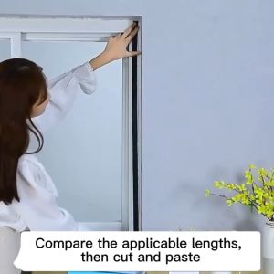 【In Stock】 Self adhesion Zipper Window Screen Mosquito Net Dor Window Anti Fly CurtainTulle Anti-Mosquito Removable Customize Screen Net 150*150cm/120*120cm