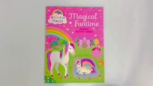 Unicorn Magic Squishy & Activity Book For Kids Magical Funtime With Puzzles Mazes Colouring