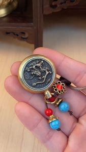 十二生肖钥匙圈 转运 招财 汽车钥匙扣 本命年转运招财 可旋转鑰匙圈  鑰匙圈定制 lucky keychain diy keyring