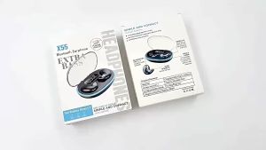 X55 Sleeping Earbuds Wireless Mini Headphones TWS Bluetooth Earphone Stereo Hidden Headsets with Mic HD Call Waterproof