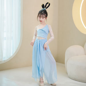 Trẻ Em Cổ Điển Trang Phục Biểu Diễn Múa Với Trang Điểm Rouge Xuân Tháng 3 Hạt Gieo Phong Cách Cổ Xưa Bộ Đồ Khiêu Vũ Buổi Sáng Vàng Cùng Phong Cách Bướm Nổi Lên Từ Quần Áo Tập Luyện Cocoon