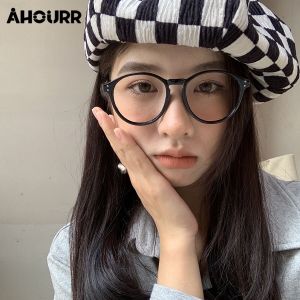 แว่นตาแฟชั่น กรอบแว่นตาป้องกันแสงสีฟ้าขนาดใหญ่สำหรับผู้ชายและผู้หญิงสายตาสั้น