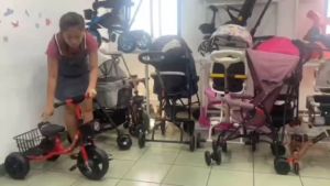 Kids bicycle tricycle bike 3 rubber wheels baby bicycle tri-bike