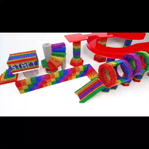 SG-STOCK 5mm 216pcs Magnetic Ball Magnetic Beads Decompress Toy Color Magic Cube Splicing Toy