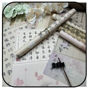 Retro Calligraphy Art Paper Waterproof New Chinese Style Wall Decor Mixed Packaging Material Handmade Paper Business Supplies
