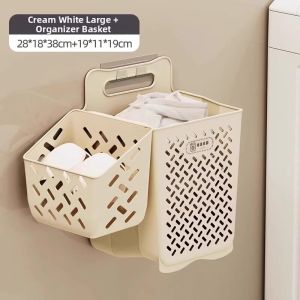 Youqin | Foldable Laundry Basket Wall Mount for Bathroom Storage