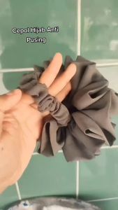 (BISA COD) Cepol Hijab Jumbo Polos Ikat Rambut Wanita Tali