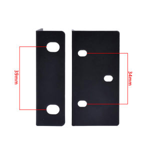 2PCS Metal Rack Ears Bolts Rack Mount Bracket Kit for Hikvision 1U/1.5U/2U NVR Network Video Recorder Camera Install Mounting
