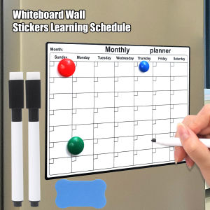 New Monthly Weekly Planner Calendar Table Dry Erase Whiteboard Blackboard Fridge Sticker Message Board Menu Student Sets