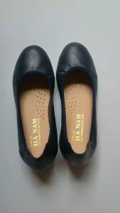 Giày Búp Bê Nữ Cao Gót HA NAM Da Bò Thật Thời Trang Cao Cấp 5cm GBBN2076