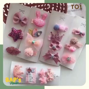 Set Kẹp Tóc Hàn Quốc Cho Bé Gái  Kẹp Tóc Trẻ Em Tông Hồng Dễ Thương Nhiều Mẫu Lựa Chọn BAPs House TO1