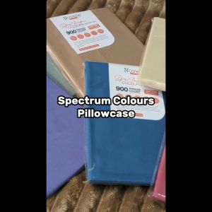 Novelle Spectrum Colours 2 pcs Pillowcase - Cotton Non-Iron 900TC