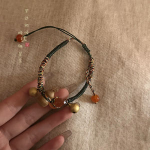 Handmade Chinese Style Bracelet Womens New 2025 Ethnic Minority Retro Personality Jewelry Fresh out Fashion Accessories