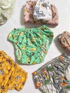 12Pcs Celana Dalam Anak Laki-laki dan Perempuan Motif Size 1-5 Tahun Bahan Libby Velvet