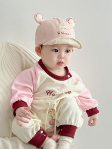 หมวกเบสบอลผ้าฝ้ายสำหรับเด็ก หมวกกันแดดแบบบาง ฤดูใบไม้ผลิและฤดูใบไม้ร่วง หมวกกันแดดสำหรับเด็กชายและเด็กหญิง หมวกกันแดดแบบด้านข้างสำหรับเด็กและเด็กวัยเตาะแตะ