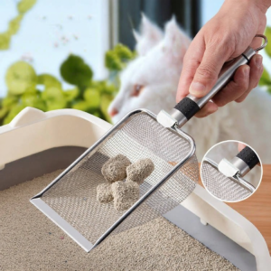 HUIYIMU | Muôi Vét Bụi Lỗ Li Ti Cho Mèo Inox