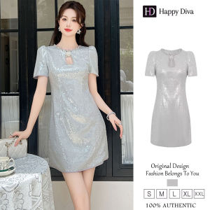 Happy Diva Womens Round Neck Short Sleeve Slim A-line Dresses Formal Party Dresses 80062