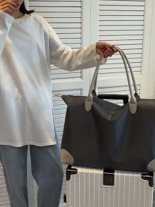 พับได้ กระเป๋าเดินทางใบใหญ่ 40L ผ้าอ็อกฟอร์ด เก็บของ ย้ายบ้าน Extra Large Luggage Bag