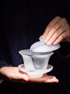 Bộ Trà Gốm Sứ Ngọc Lục Bảo Bằng Thủy Tinh Pha Chế Văn Hóa Trung Hoa Bộ Trà Văn Phòng Quà Tặng Cho Bạn Bè Gia Đình Bộ Trà Pha Trà Công Cụ