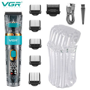 VGR | VGR Professional Hair Trimmer For Men Electric Beard Hair Clipper Waterproof Haircut,Adjustable 3 Motor Speed,Rechargeable