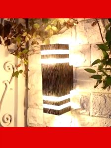 โคมไฟติดผนังกลางแจ้ง โคมไฟติดผนัง ไฟ LED กลางแจ้ง แสงอุ่น สไตล์ยูโรโคมไฟนอกบ้านโคมไฟหน้าบ้าน กลางแจ้งโคมไฟกิ่งภายนอโคมไฟติดผนังกลางแจ้งไฟบรรยากาศกลางแจ้ง