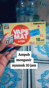 Fumakilla Obat Nyamuk Elektrik Mat 45 Malam (45buah) - Obat Nyamuk Aroma Lavender Blooming Flora
