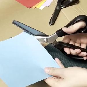 Kéo Răng Cưa Thép Không Gỉ Kéo Cắt Zig Zag Kéo May Răng Tam Giác Dùng Cho Vải Ren Thủ Công May Vá Dụng Cụ May