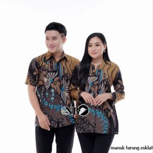 Baju Batik Couple Seragam Kerja Batik Pasangan Suami Istri Terbaru 2023