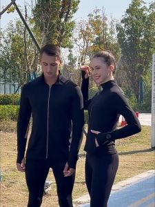 Áo khoác thể thao chạy bộ ngoài trời mùa thu cho nam tay dài màu trơn nhanh khô có khóa kéo cổ lọ có khóa kéo