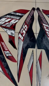 stiker striping yamaha jupiter mx new 135 2013 merah lis body standar berkualitas original
