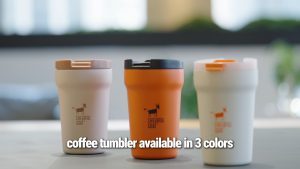 Cheerful Goat Coffee Cup Regular 350ml - Ceramic Inner Liner Temperature Retention Leakproof