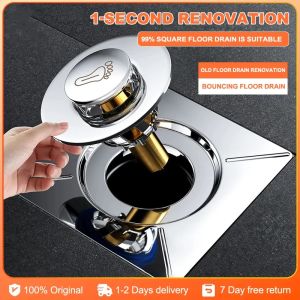 HOHODALINK Saringan Got Injak Kamar Mandi Stainless Floor Drain Injak Saringan Got Injak Stainless Silver COD Saringan Got Injak Air Kamar Mandi l Floor Drain l Stainless