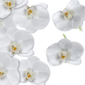 11Color Artificial Latex Phalaenopsis Butterfly Orchid Flowers Head DIY Wedding Garden Decorative Shooting Props Accessories