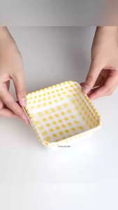 10PCS Checkered Square Cake Box Cute Korean Dessert Box Aesthetic Bento Hug Roll Packaging Box