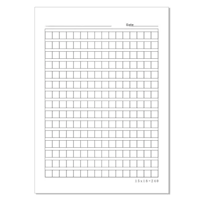 400 Grid Composition Paper 300 Grid Composition Noteboy Chinese Paper Squared Notebook Primary School Students 240 Grid Hard-Tipped Pen Calligraphy Paper Letter Paper